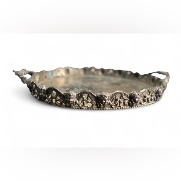 Cherub Silver Plated Vanity Tray - Picture 3 of 12